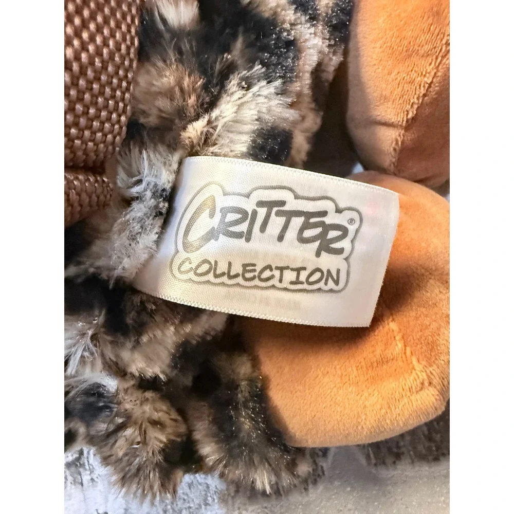 Critter Collection Leopard Plush Backpack Kids Toddler Spotted Animal Bag NEW